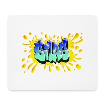Graffiti SILAS NAME GIFT BIRTHDAY BIRTH - Mouse Pad (horizontal) - white - Front