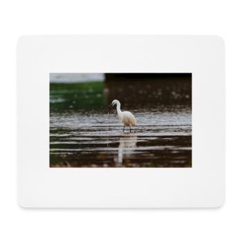 Little Egret 2 - Mouse Pad (horizontal) - white - Front