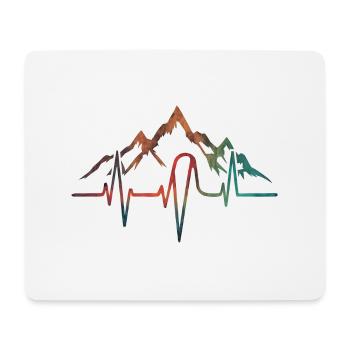 Heartbeat Mountain - Mouse Pad (horizontal) - white - Front