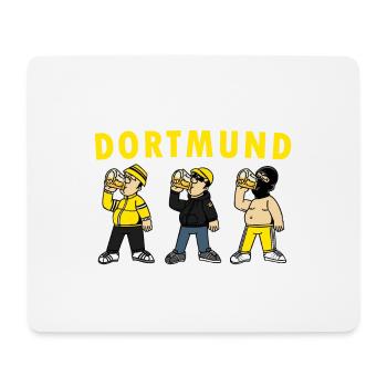 Dortmund Beer Drinkers For Football Fans - Mouse Pad (horizontal) - white - Front
