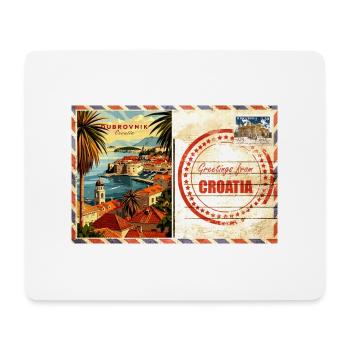 Croatia Croatia Hrvatska travel summer dubrovnik - Mouse Pad (horizontal) - white - Front