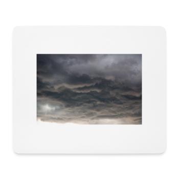 Dark Cloud Formations at a storm - Mouse Pad (horizontal) - white - Front