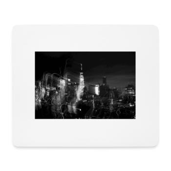 09A3274 NYCITY BLURRY NIGHTS - Mousepad (Querformat) - Weiß - Vorne