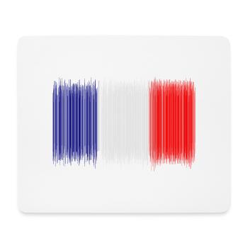 French flag - new design - Mouse Pad (horizontal) - white - Front