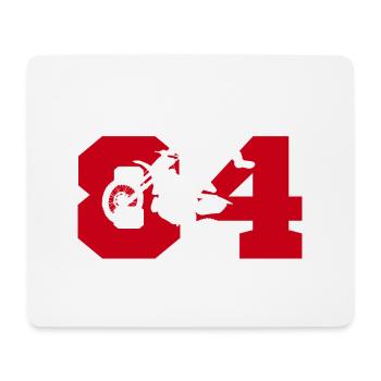 Moto 84 motard - Mousepad (Querformat) - Weiß - Vorne