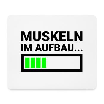 Muskeln im Aufbau Fitness Krafttraining Sportler - Mousepad (Querformat) - Weiß - Vorne
