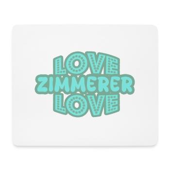 Spruch Zimmerer - Mousepad (Querformat) - Weiß - Vorne