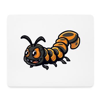 Mille-pattes - Tapis de souris (format paysage) - blanc - Devant