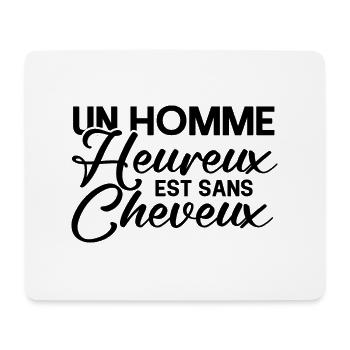Humour homme sans cheveux homme chauve 1 - Tapis de souris (format paysage) - blanc - Devant