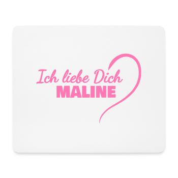 Cadeau pour Maline - Tapis de souris (format paysage) - blanc - Devant