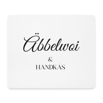 Äbbelwoi & Handkäs - Mousepad (Querformat) - Weiß - Vorne