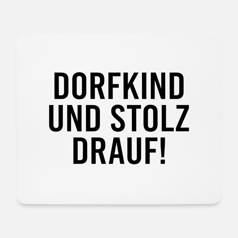 Dorfkind und stolz drauf! - Mousepad (Querformat) - Weiß