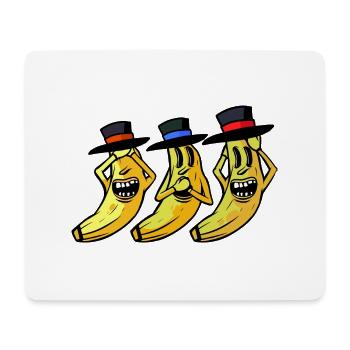 Banane lustig witzig spaßig Bananen Obst Frucht - Mousepad (Querformat) - Weiß - Vorne