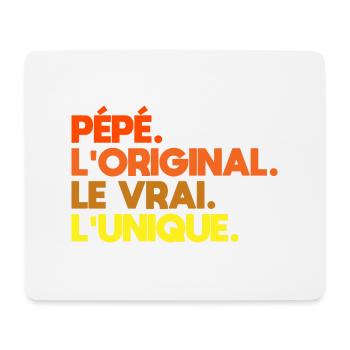 Pépé L'original Le Vrai L'unique Cadeau - Tapis de souris (format paysage) - blanc - Devant
