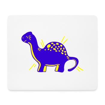 Dino Dinosaurier niedlich süß cartoon comic - Mousepad (Querformat) - Weiß - Vorne
