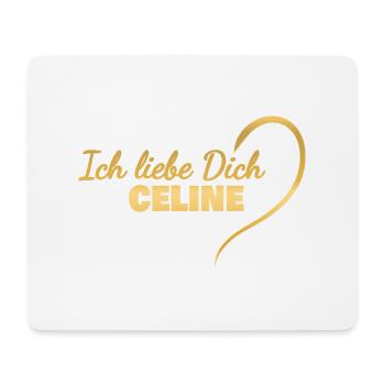 Céline dans le rôle de LiebeDich - Tapis de souris (format paysage) - blanc - Devant