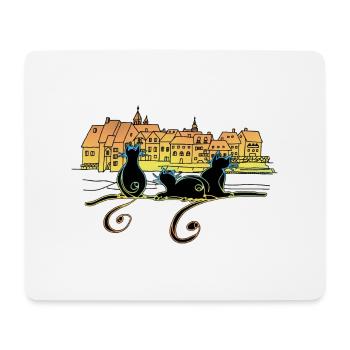 Cats - Mouse Pad (horizontal) - white - Front