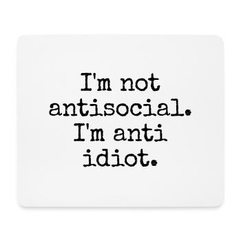 Introverted and picky - Mouse Pad (horizontal) - white - Front