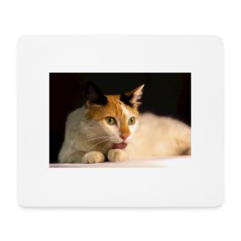 Die Katze - Mousepad (Querformat) - Weiß - Vorne