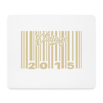 vintage 2015 Barcode 2015: Year 2025. - Mouse Pad (horizontal) - white - Front