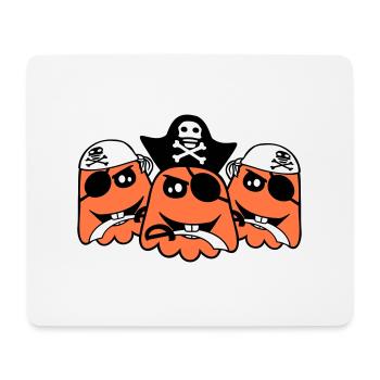 3 Pirate Fantômes Fantômes Drôle Mal Halloween - Tapis de souris (format paysage) - blanc - Devant