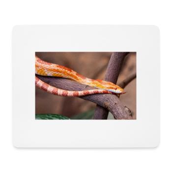 corn snake also red rat snake (Kornnatter) - Mouse Pad (horizontal) - white - Front