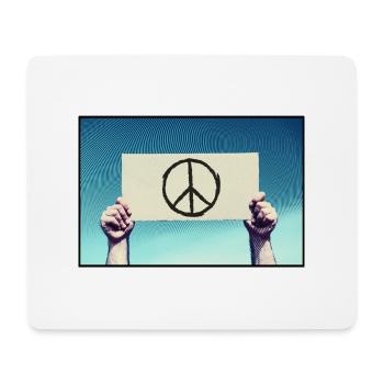 Sign - Peace sign - Mouse Pad (horizontal) - white - Front