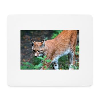 Lynx d’Eurasie ou lynx du Nord - Tapis de souris (format paysage) - blanc - Devant