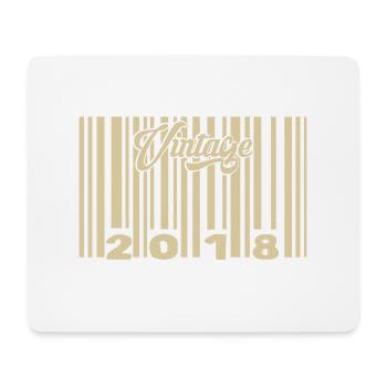 Jahrgang 2018 Barcode 2018: Jahr 2025. - Mousepad (Querformat) - Weiß - Vorne