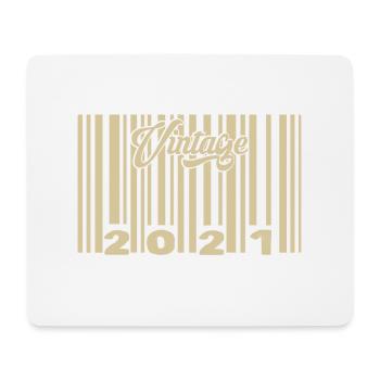 Jahrgang 2021 Barcode 2021: Jahr 2025. - Mousepad (Querformat) - Weiß - Vorne