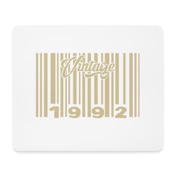 Vintage 1992 Barcode 1992: Year 2025. - Mouse Pad (horizontal) - white - Front