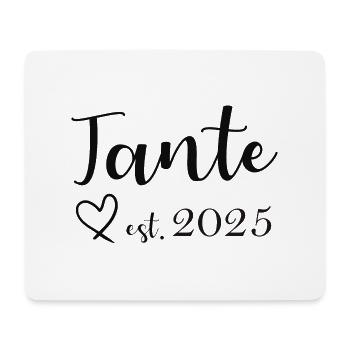 Pregnancy Announcement Aunt Est. 2025 - Mouse Pad (horizontal) - white - Front