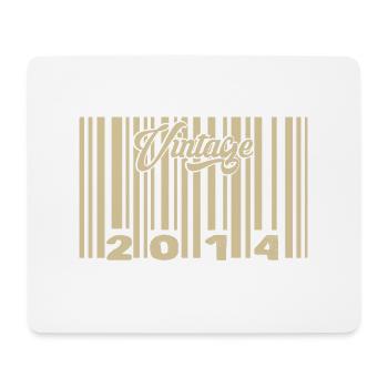 Jahrgang 2014 Barcode 2014: Jahr 2025. - Mousepad (Querformat) - Weiß - Vorne