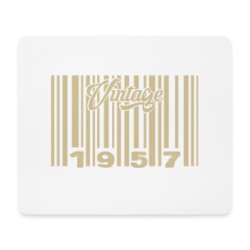 Jahrgang 1957 Barcode 1957: Jahr 2025. - Mousepad (Querformat) - Weiß - Vorne