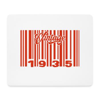 Vintage 1935 Born In 1935 90 Years Bar Code Anniversai - Mouse Pad (horizontal) - white - Front