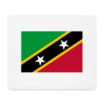 Saint Kitts and Nevis - Mouse Pad (horizontal) - white - Front