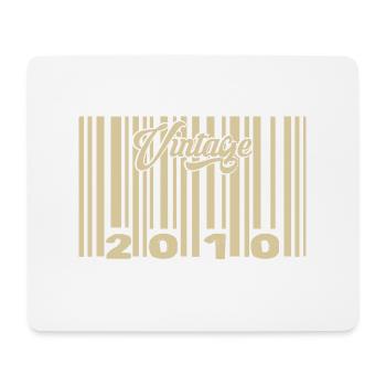 Jahrgang 2010 Barcode 2010: Jahr 2025. - Mousepad (Querformat) - Weiß - Vorne
