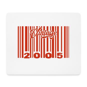 Vintage 2005 Born In 2005 20 Year Old Bar Code Anniversai - Mouse Pad (horizontal) - white - Front