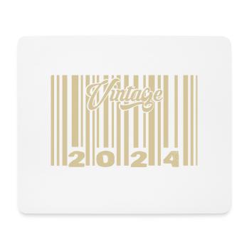 Jahrgang 2024 Barcode 2024: Jahr 2025. - Mousepad (Querformat) - Weiß - Vorne