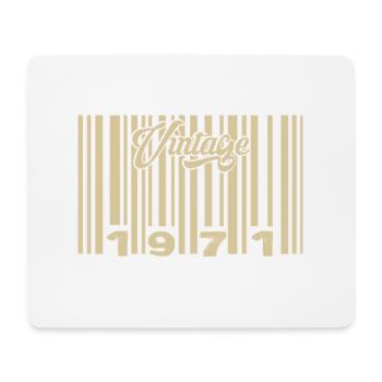 Jahrgang 1971 Barcode 1971: Jahr 2025. - Mousepad (Querformat) - Weiß - Vorne