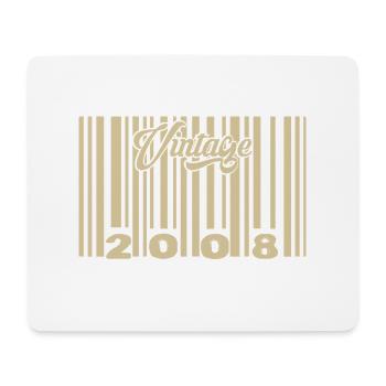 Vintage 2008 Barcode 2008: Year 2025. - Mouse Pad (horizontal) - white - Front