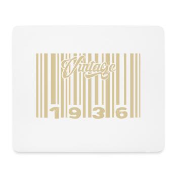 Jahrgang 1936 Barcode 1936: Jahr 2025. - Mousepad (Querformat) - Weiß - Vorne