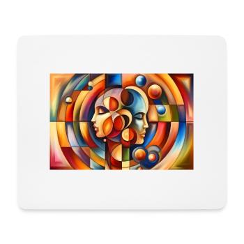 Abstract Relationship - Mouse Pad (horizontal) - white - Front