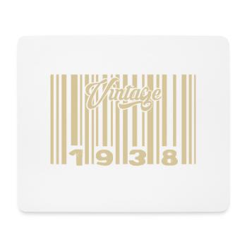 Jahrgang 1938 Barcode 1938: Jahr 2025. - Mousepad (Querformat) - Weiß - Vorne