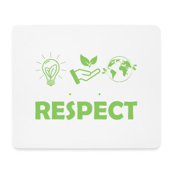 Reduce Reuse Recycle Respect Planet Environmental - Mouse Pad (horizontal) - white - Front