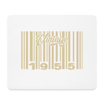 Jahrgang 1955 Barcode 1955: Jahr 2025. - Mousepad (Querformat) - Weiß - Vorne