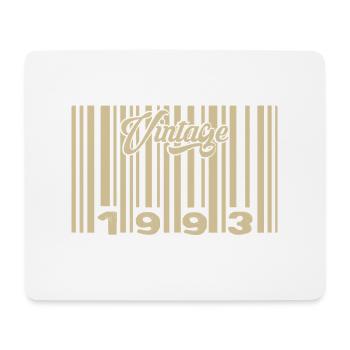vintage 1993 Code barre 1993: Année 2025. - Tapis de souris (format paysage) - blanc - Devant