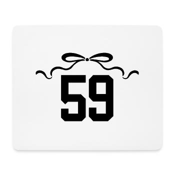 Nummer 59 Knoten - 59. Jahrestag - Mousepad (Querformat) - Weiß - Vorne