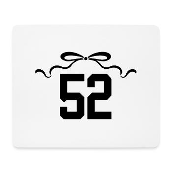 Nummer 52 Knoten - 52. Jahrestag - Mousepad (Querformat) - Weiß - Vorne