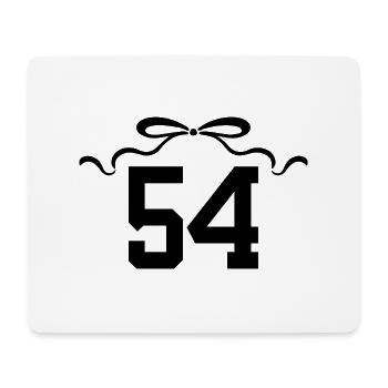 Numéro 54 noeud - 54e anniversaire - Tapis de souris (format paysage) - blanc - Devant